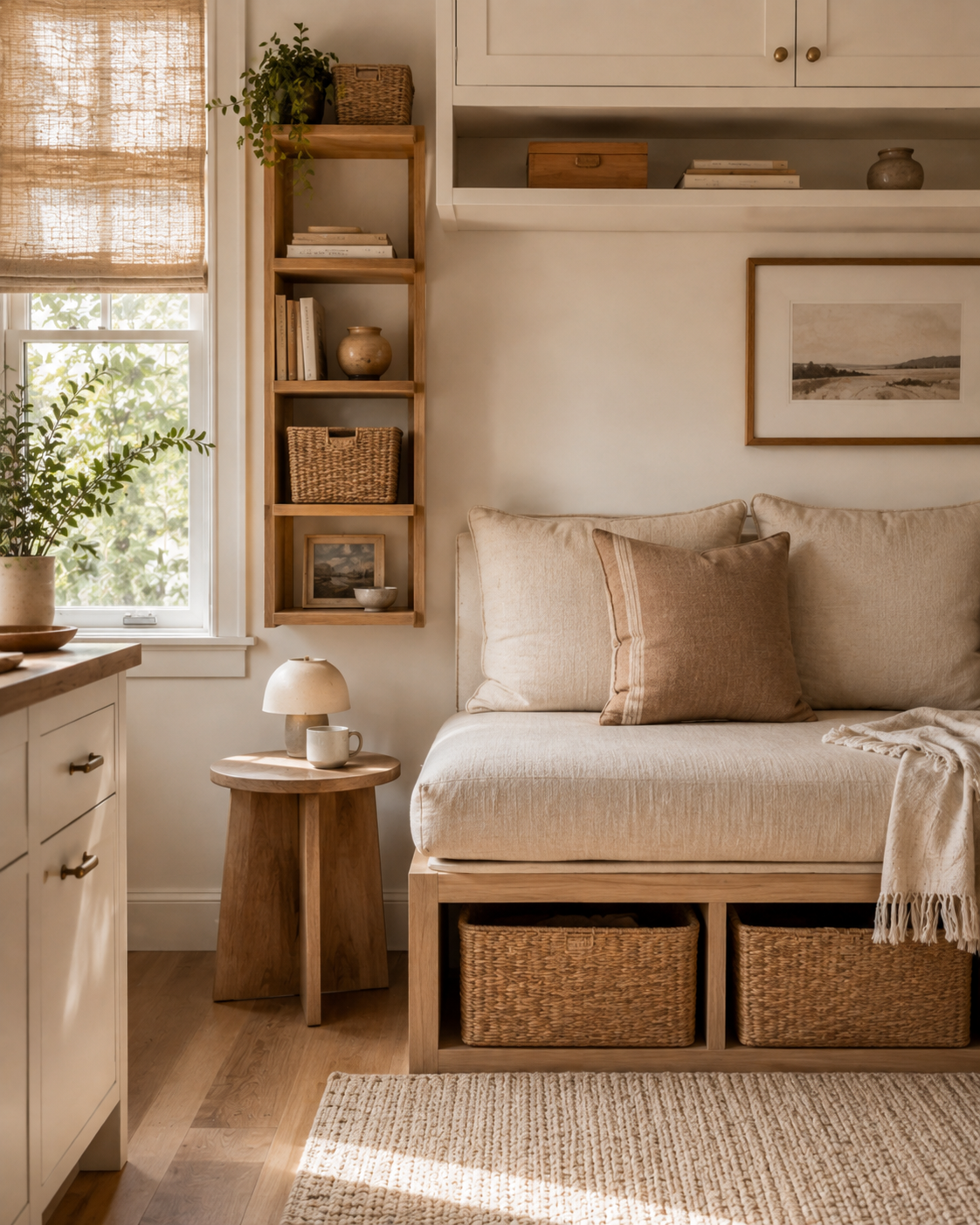 Thoughtfully organized small living space